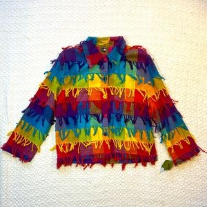 NWT Rainbow Fringe “Don’t Mess with Texas” Jacket